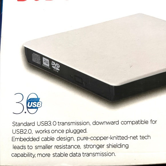 DVD-RW Pop-Up Mobile External DVD-RW. USB 3.0 (2.0 compatible). NEW NIB - Picture 5 of 5